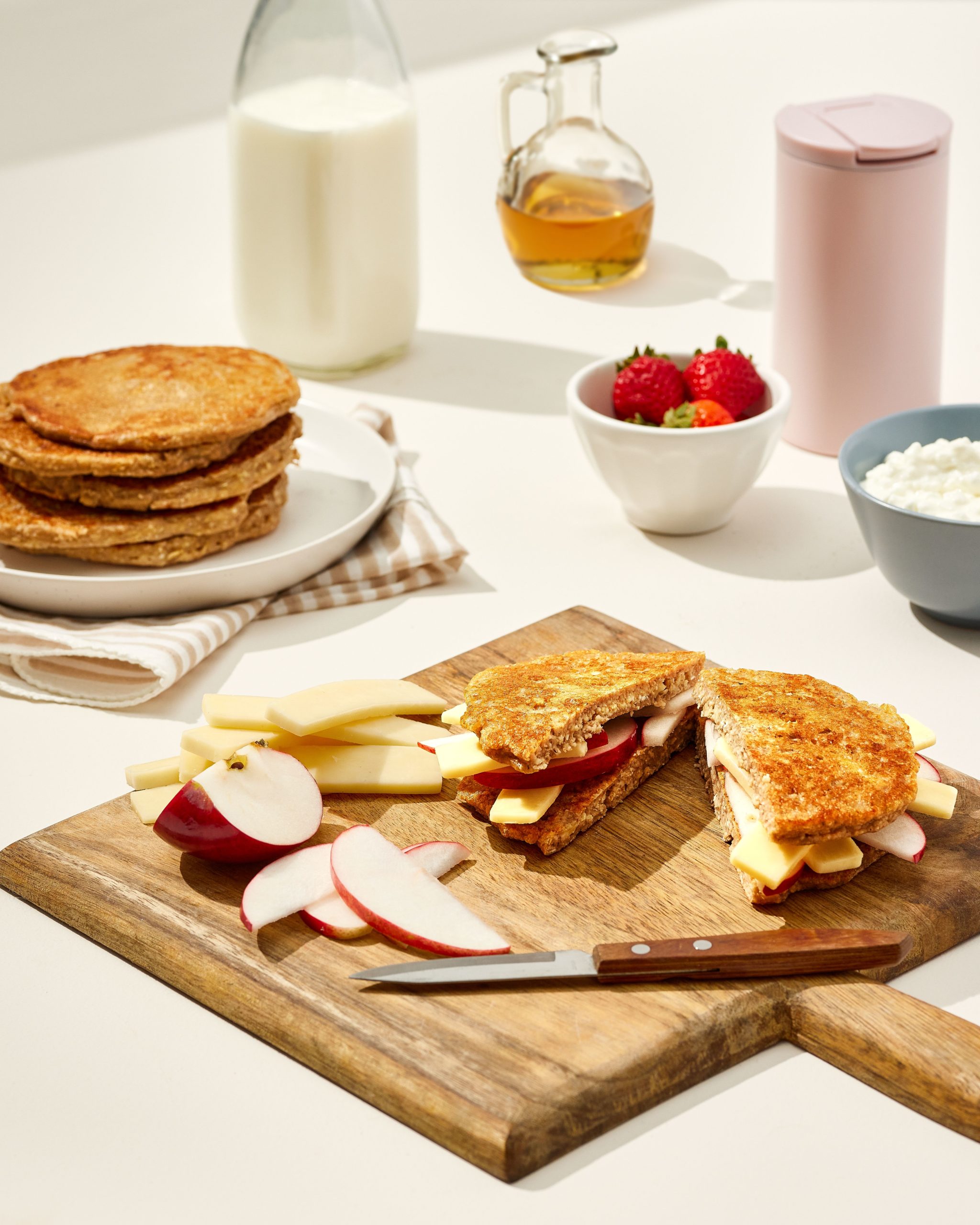 Apple Cinnamon Oat Pancakes | What you eat