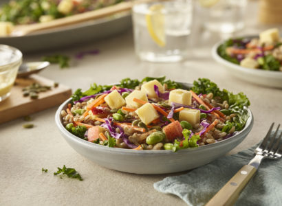 Kale Barley Salad with Maple Vinaigrette