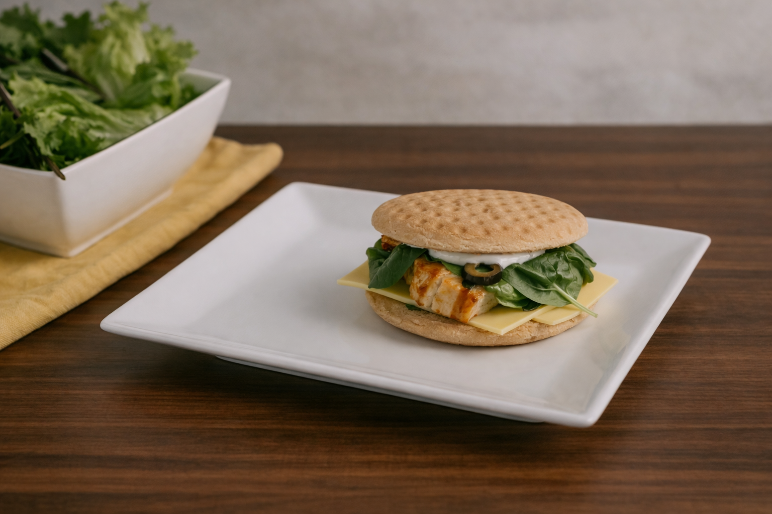 chicken and spinach panini