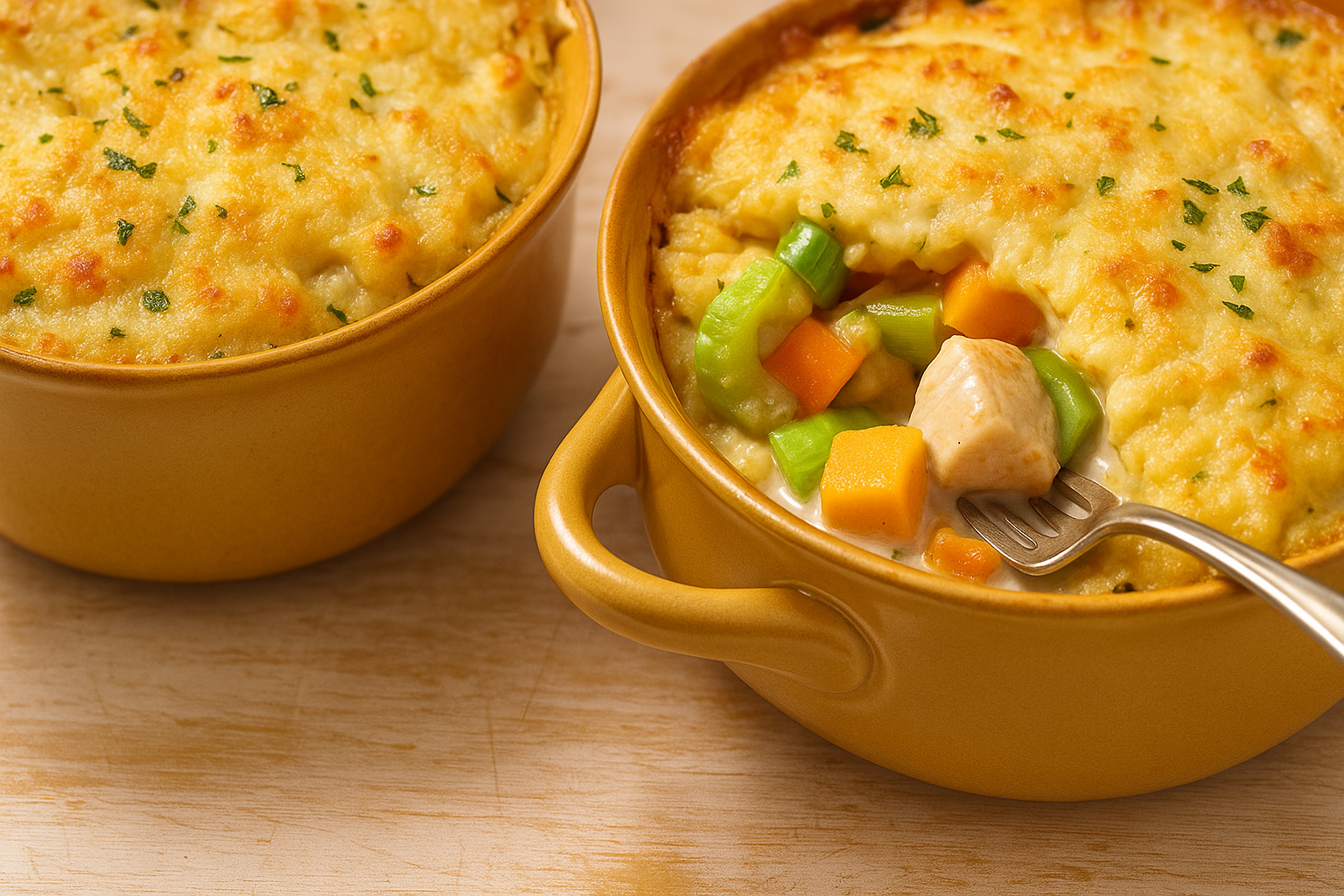 Vegetable, Chicken and Cheddar Casserole