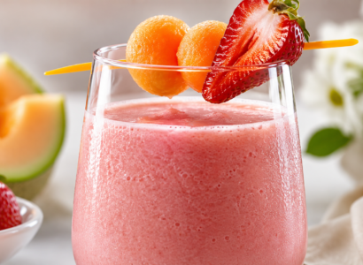 Strawberry Cantaloupe Smoothie