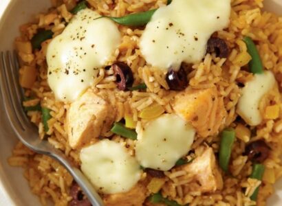 Bocconcini and Salmon Casserole