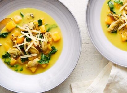 Cheesy Curry Oyster Stew