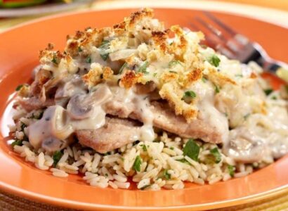 Mushroom Herb Veal Gratin