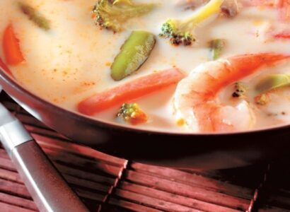 Shrimp, Vegetable & Coconut Milk Soup