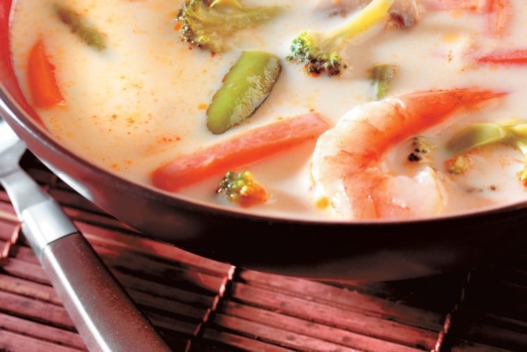Shrimp, Vegetable & Coconut Milk Soup