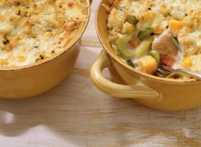 Vegetable, Chicken and Cheddar Casserole