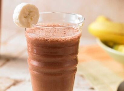 Dark Chocolate Banana Fruit Shake