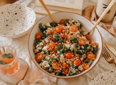Lentil, Kale and Feta Salad