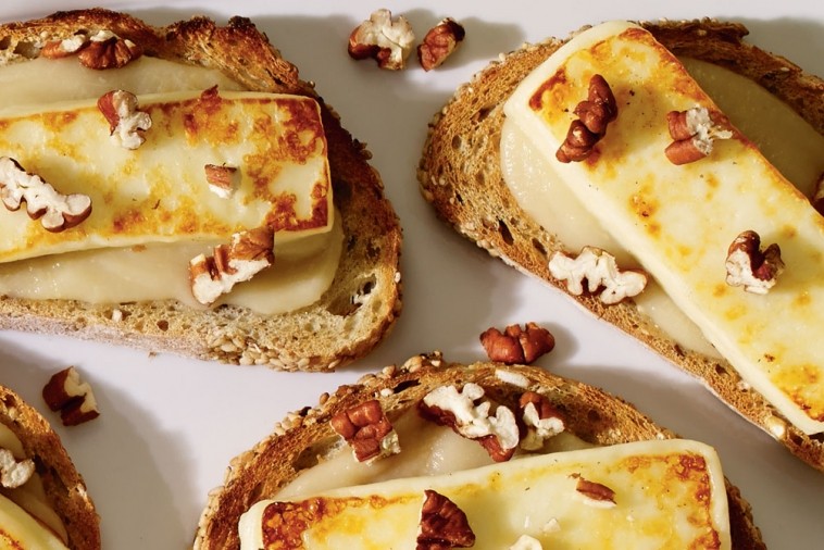 Pear, Pecan and Queso Fresco Appetizers