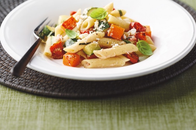 Squash and Feta Penne Rigate
