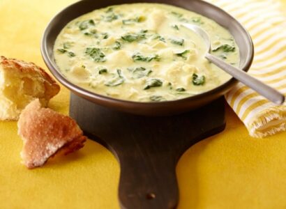 Hearty Fish Soup with Spinach