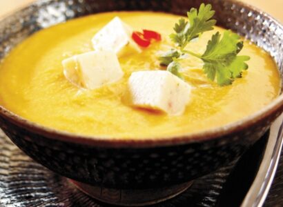 Spicy Red Lentil and Havarti Soup