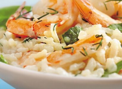 Spinach and Shrimp Risotto