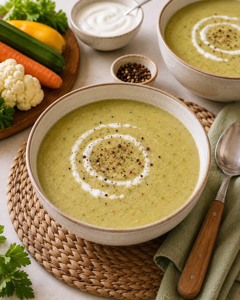 Chilled Veggie Garden Soup