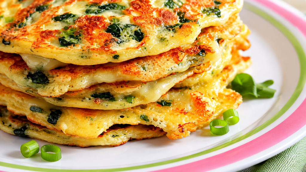 Nan's Spinach & Cheese Pancakes