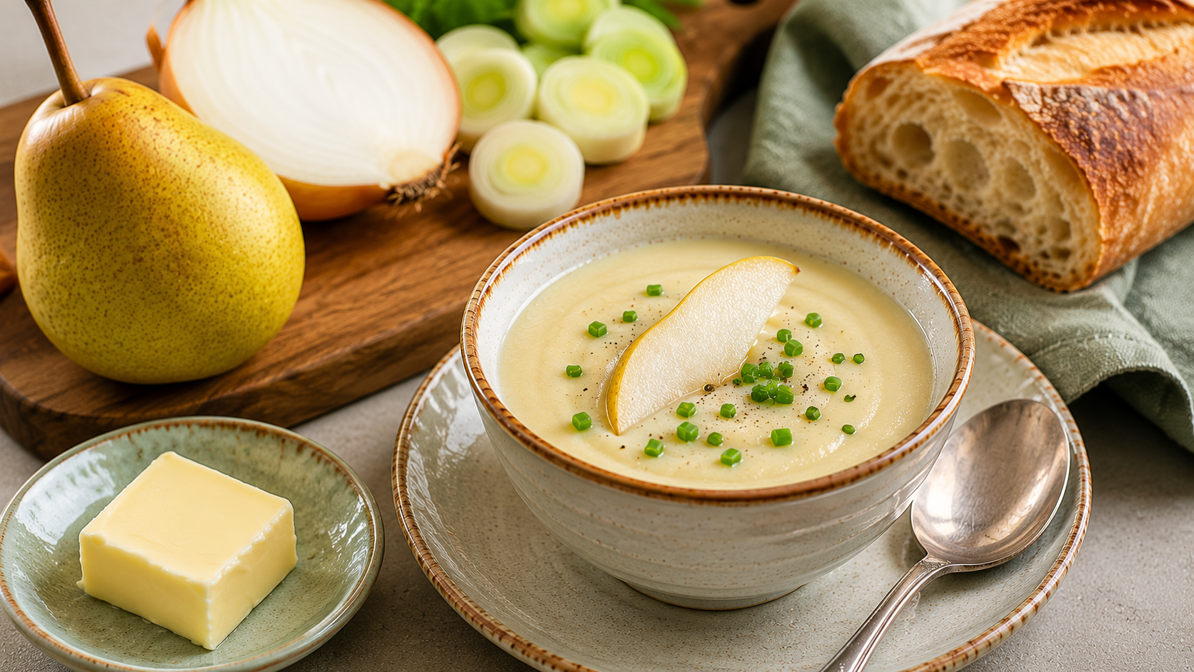 Simply Delicious Pear Vichyssoise