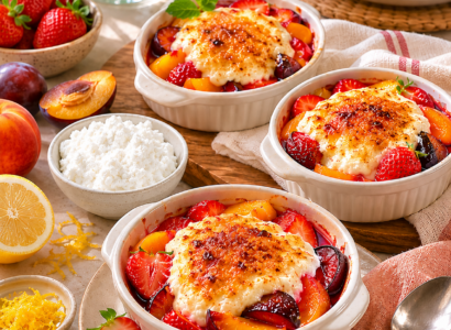 Summer Fruit Gratin