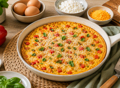 Sweet Pepper Ricotta Frittata