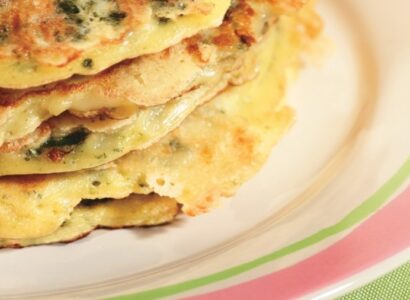 Nan’s Spinach & Cheese Pancakes
