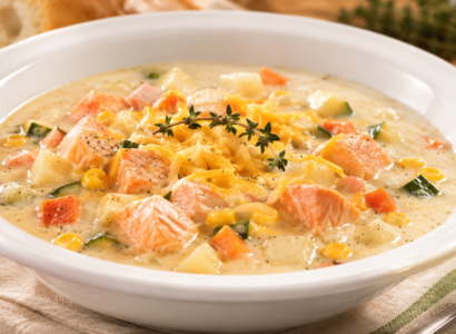 Delicious Salmon Vegetable Chowder