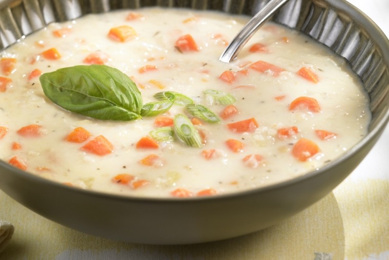 Soupe aux carottes et aux lentilles