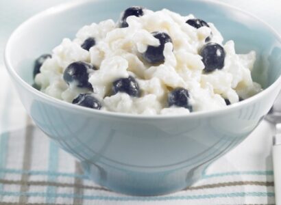 Maple Berry Rice Pudding